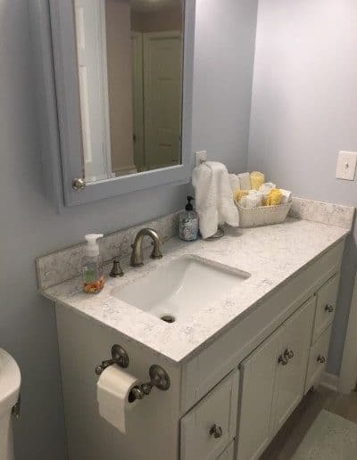 bathroom counter
