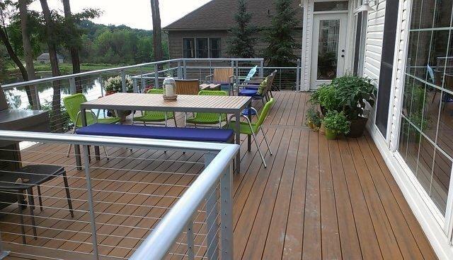 side view of deck