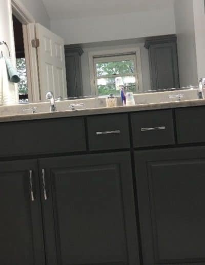 bathroom counter after remodel