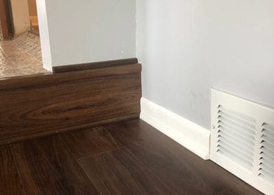 hardwood floor corner