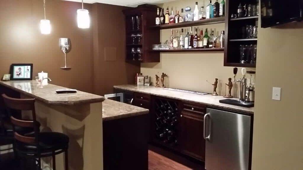 basement bar remodel