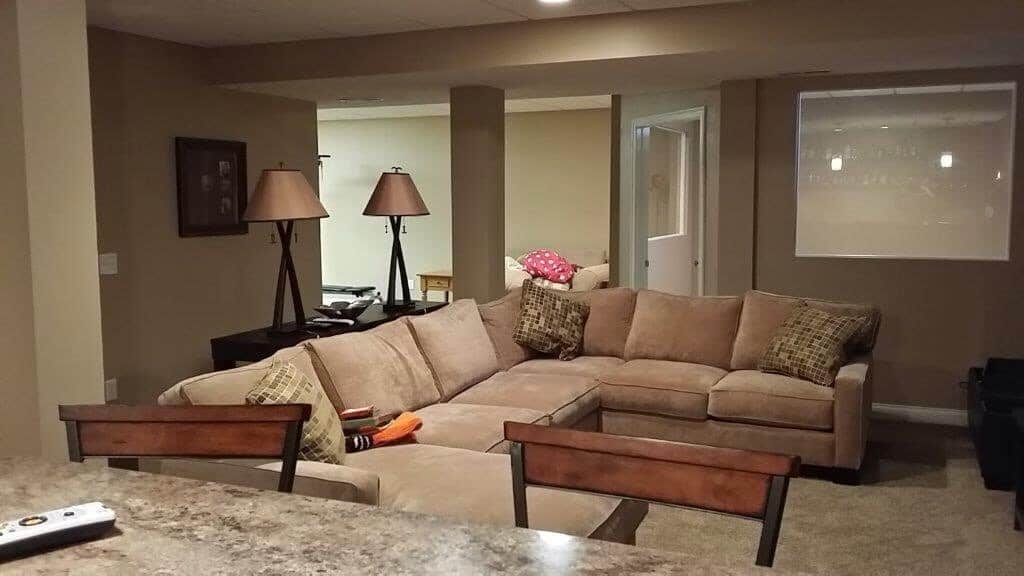 basement living area